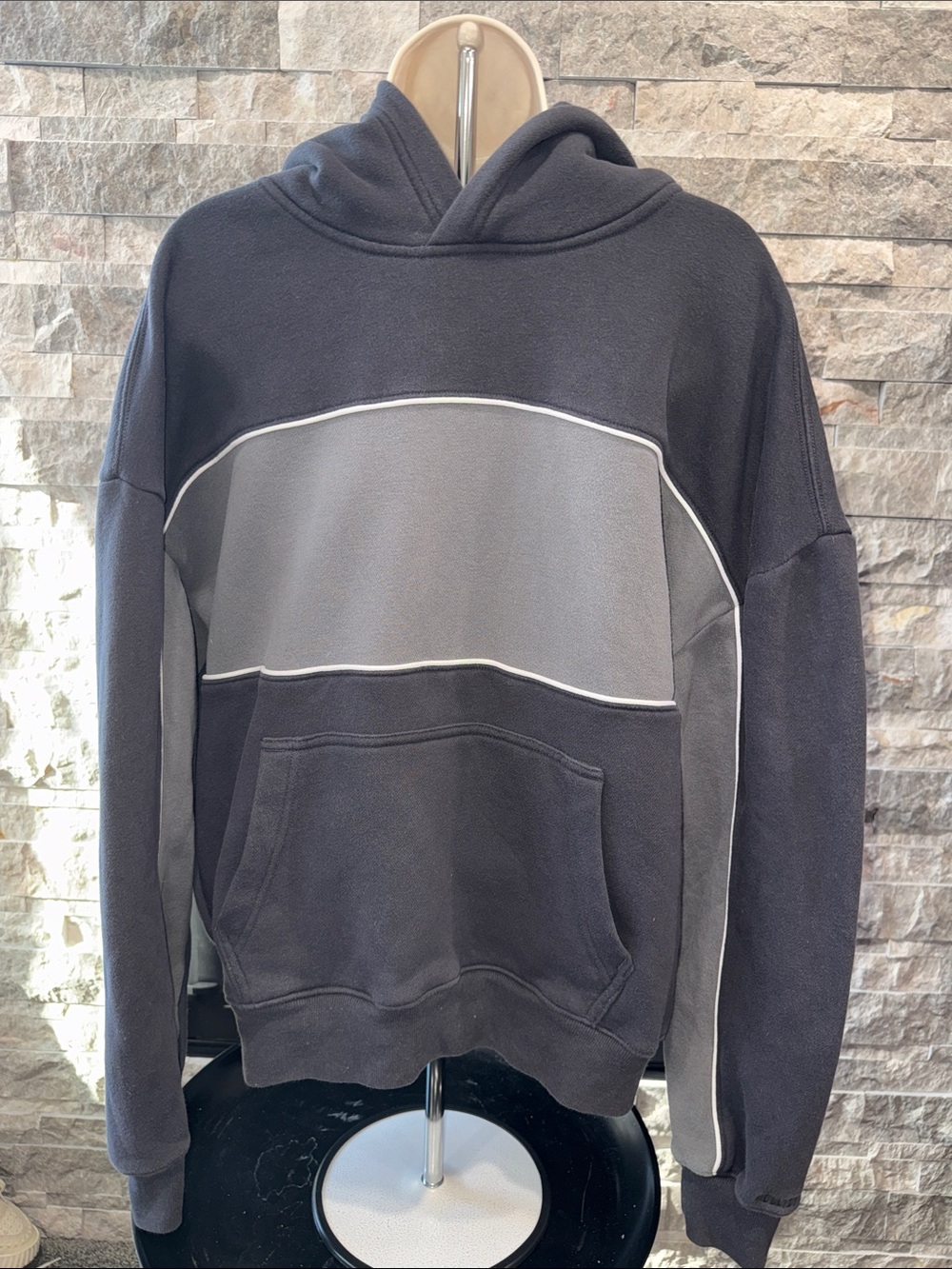 Hollister Boxy Fit Colorblock Hooded Pullover